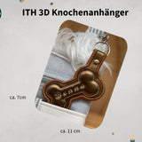 Stickdatei Knochen, Großer 3D Anhänger 9x13 mit Schlaufe - Sewando
