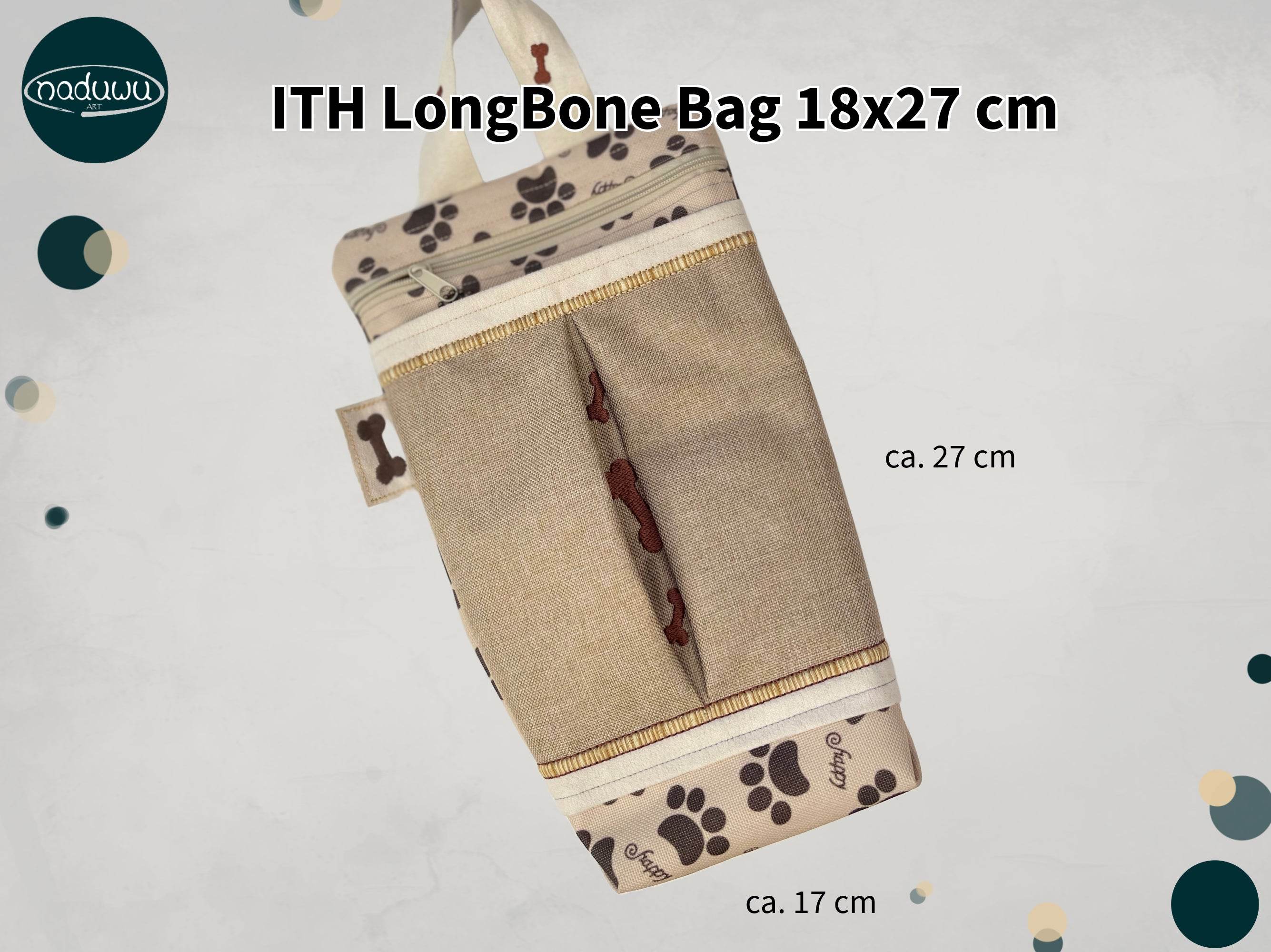 Stickdatei Tasche 18x27, TH LongBone Bag - Sewando