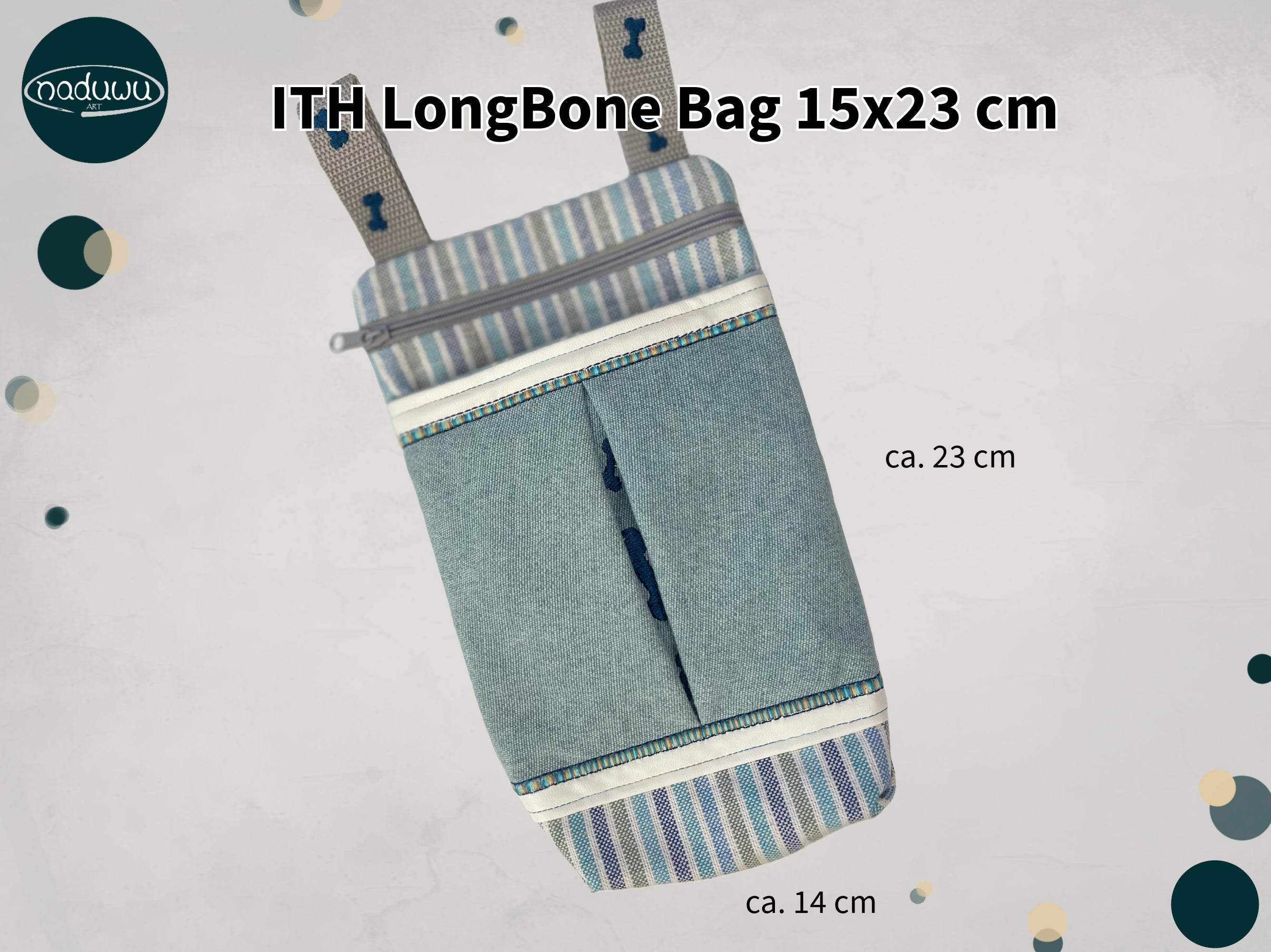 Stickdatei Tasche 15x23, ITH LongBone Bag - Sewando