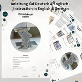 Stickdatei Delfin Anhänger für 10x10 Rahmen - Sewando