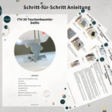 Stickdatei Delfin 3D-Anhänger für 10x10 Rahmen - Sewando