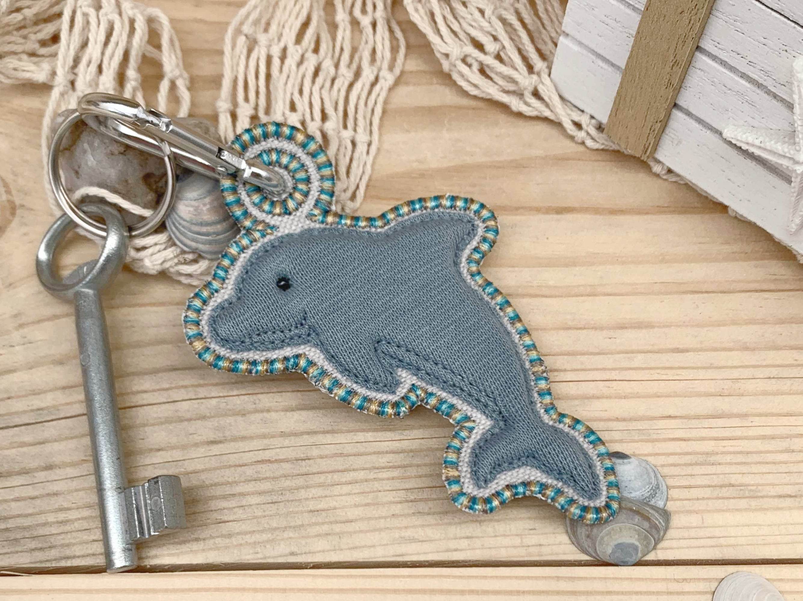 Stickdatei Delfin 3D-Anhänger für 10x10 Rahmen - Sewando