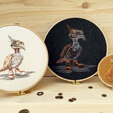 Steampunk Stickdatei Geier Quirin, Scribble in 6 Größen - Sewando