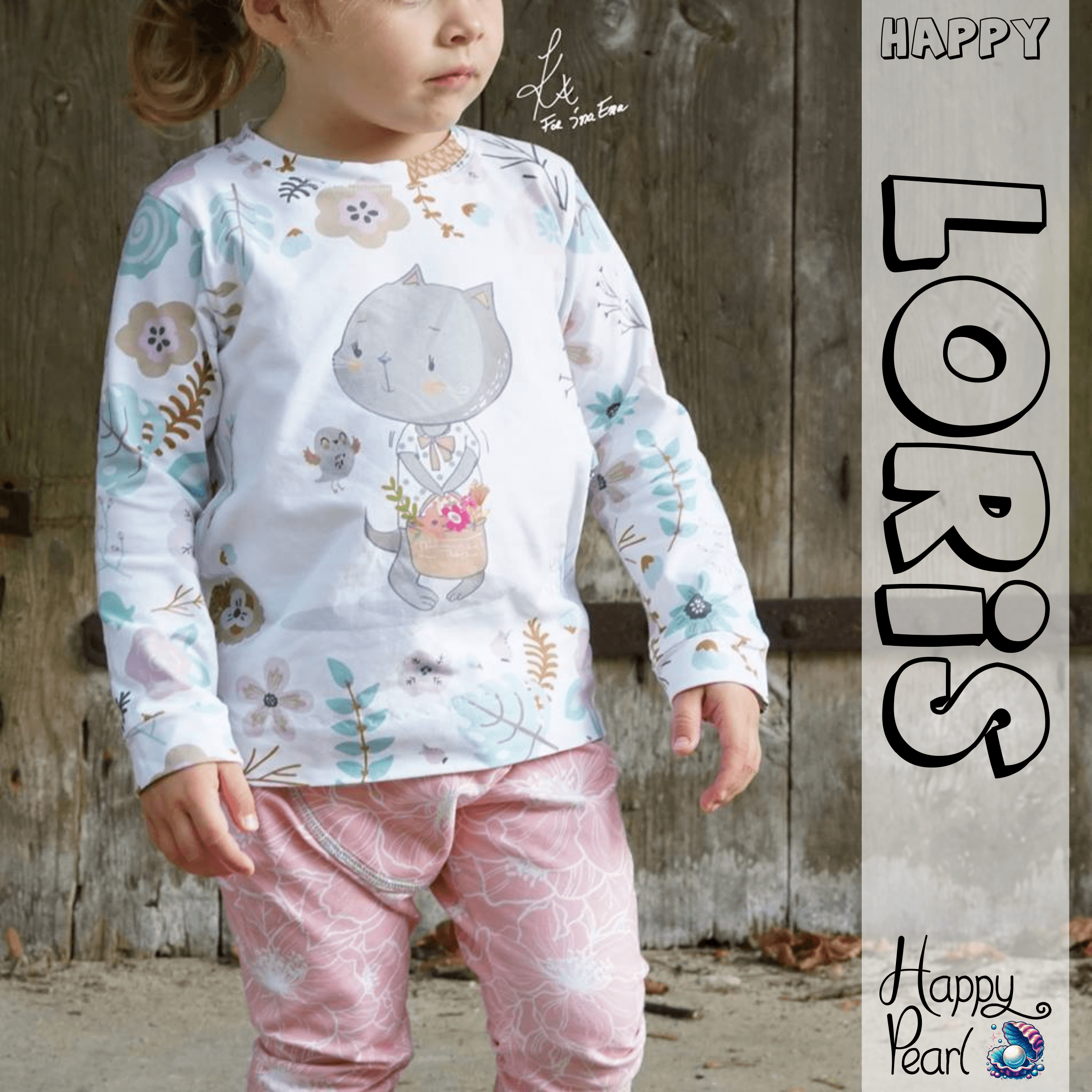 Happy Loris - Gr 74-152 - Langarmshirt + T-Shirt Schnittmuster - Sewando