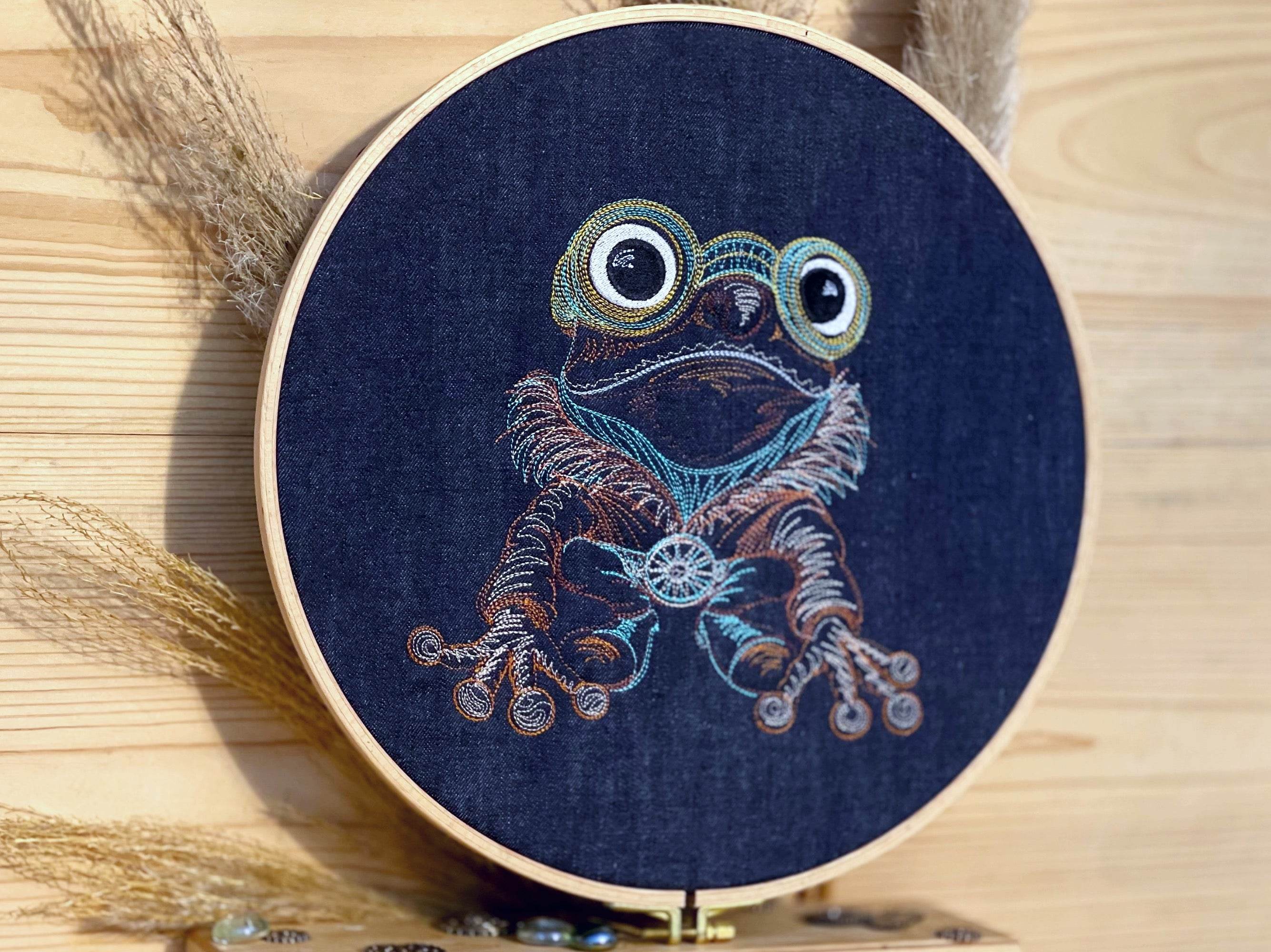 Stickdatei Steampunk Frosch Set 6 Größen - Sewando