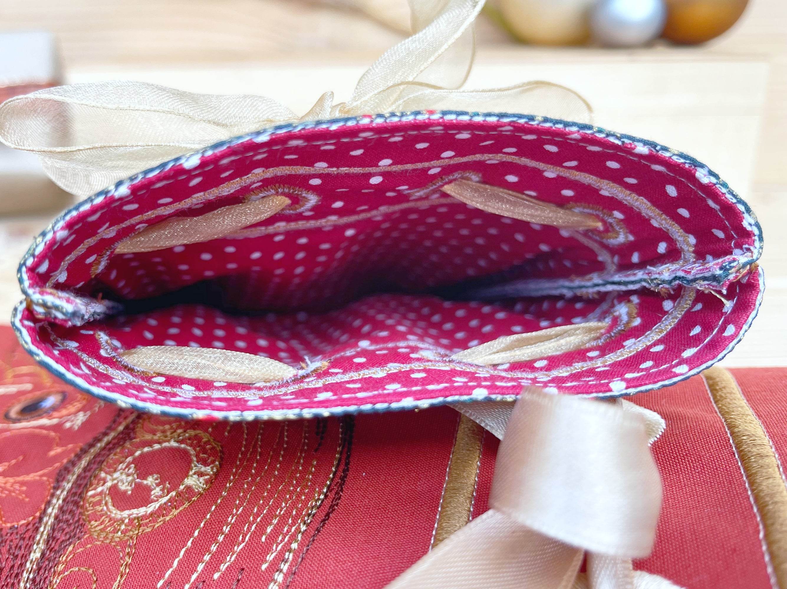 Stickdatei Geschenkbeutel 20x30, ITH Beutel “Wrap” mit Innenfutter - Sewando