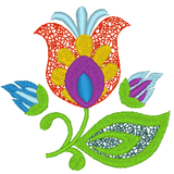 Stickdatei - Lowicz Blumen - Sewando