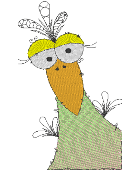 Stickdatei - Happy Stitching - Vogel - Sewando