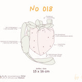 Erdbeer Tasche Schnittmuster - Kinder - 13 x 16 cm