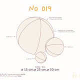 Stoffball-Kissen Schnittmuster - Kissen - Ø 15-50 cm