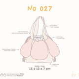 Anemone Tasche mit Tunnelzug Schnittmuster - 15 x 13 x 7 cm
