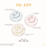 Kissen Schnittmuster - Smiley Kissen - 25 x 25 cm