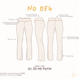 Mid-Rise Leggings mit Foldover-Bund und Flared Leg (Schnittmuster) – Petite Gr. 30-48