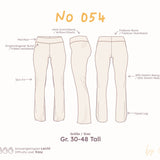 Mid-Rise Leggings mit Foldover-Bund und Flared Leg (Schnittmuster) – Tall Gr. 30-48