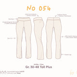 Mid-Rise Leggings mit Foldover-Bund und Flared Leg (Schnittmuster) – Tall Plus Gr. 30-48