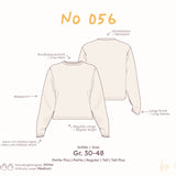 Longsleeve mit Rundhalsausschnitt (Relaxed Fit) – Schnittmuster (PDF) – Damen Gr. 30–48