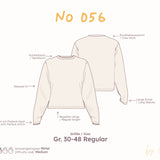 Longsleeve mit Rundhalsausschnitt (Relaxed Fit) – Schnittmuster (PDF) – Regular Gr. 30–48