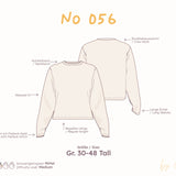 Longsleeve mit Rundhalsausschnitt (Relaxed Fit) – Schnittmuster (PDF) – Tall Gr. 30–48