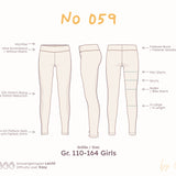 Mid-Rise Leggings mit Foldover-Bund – Schnittmuster (PDF) – Gr-110-164_Girl Gr. 110–164