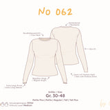 Longsleeve mit Rundhalsausschnitt (Slim Fit) – Damen Schnittmuster – Gr. 30–48