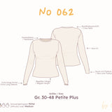Longsleeve mit Rundhalsausschnitt (Slim Fit) – Petite-Plus Schnittmuster – Gr. 30–48 – Petite-Plus