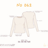 Longsleeve mit Rundhalsausschnitt (Slim Fit) – Tall Schnittmuster – Gr. 30–48