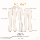 High-Waist Schlaghose mit verdecktem Gummibund – Gr. 30–48
