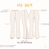 High-Waist Schlaghose mit verdecktem Gummibund – Petite Gr. 30–48