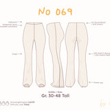 High-Waist Schlaghose mit verdecktem Gummibund – Tall Gr. 30–48