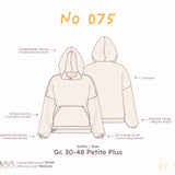 Hoodie Schnittmuster (Oversized) - Damen Petite Plus Gr. 30-48