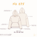 Hoodie Schnittmuster (Oversized) - Damen Tall Gr. 30-48