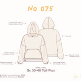 Hoodie Schnittmuster (Oversized) - Damen Tall Plus Gr. 30-48