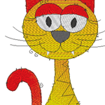 Stickdatei - Happy Stitching - Katze - Sewando
