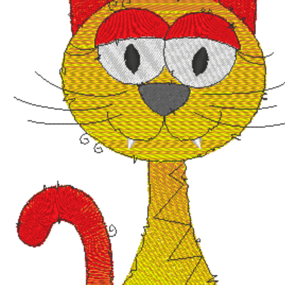 Stickdatei - Happy Stitching - Katze - Sewando