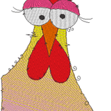 Stickdatei - Happy Stitching - Huhn - Sewando