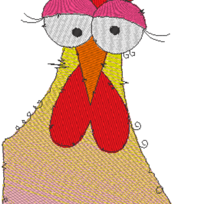 Stickdatei - Happy Stitching - Huhn - Sewando