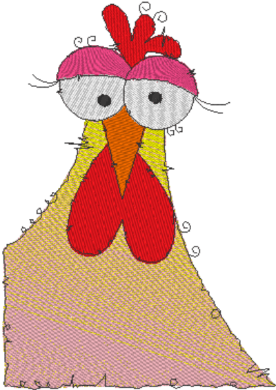 Stickdatei - Happy Stitching - Huhn - Sewando