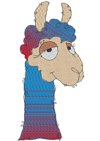 Stickdatei - Happy Stitching - Alpaka / Lama - Sewando