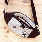 ITH Stickdatei Crossbody Bag 14,5x24 mit Innentasche, In The Hoop Tasche Wabee - Sewando