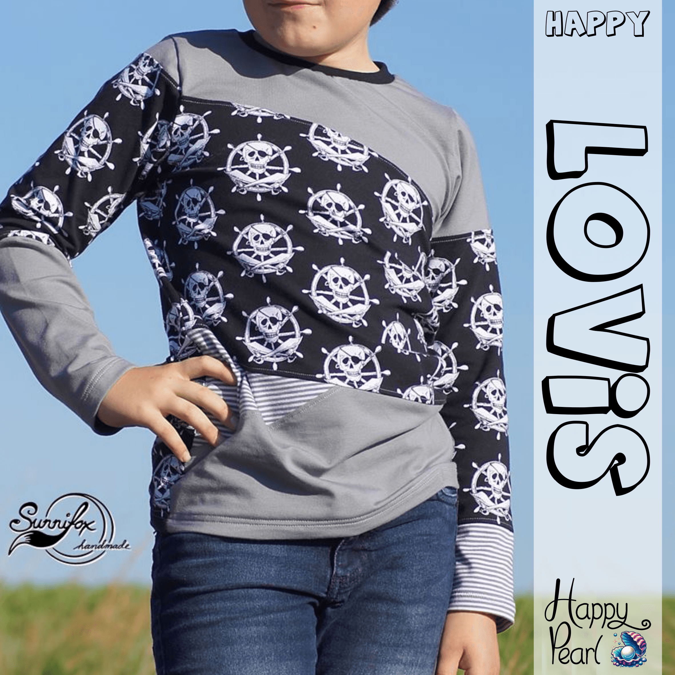 Happy Lovis - Gr 74-152 - Shirt Schnittmuster - Sewando
