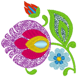 Stickdatei - Lowicz Blumen - Sewando