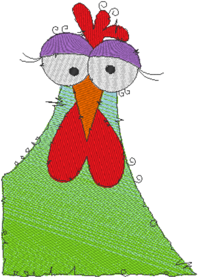 Stickdatei - Happy Stitching - Huhn - Sewando