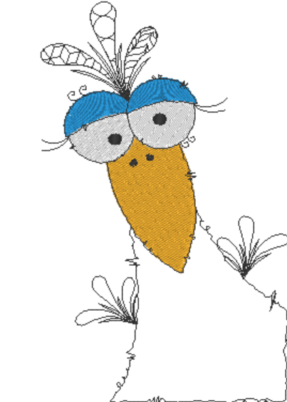 Stickdatei - Happy Stitching - Vogel - Sewando