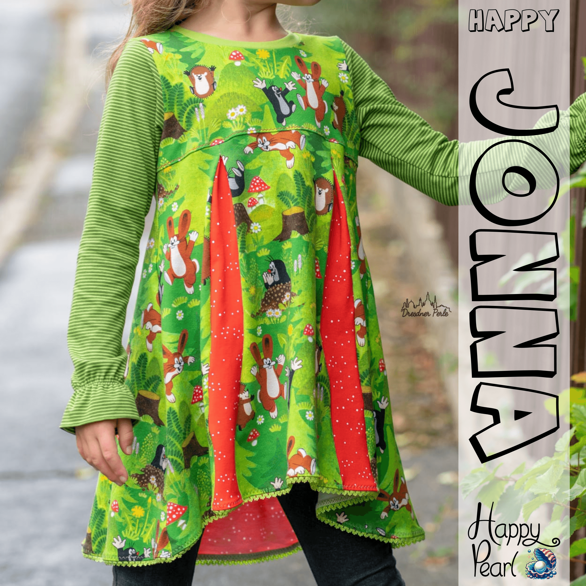 Happy Jonna - Gr 86-152 - Tunika mit Kellerfalten Schnittmuster - Sewando