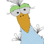 Stickdatei - Happy Stitching - Vogel - Sewando