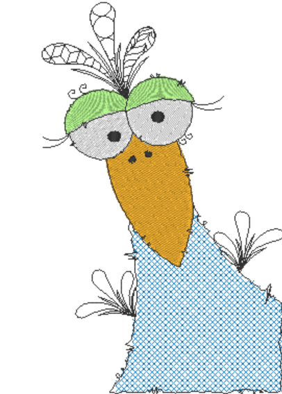 Stickdatei - Happy Stitching - Vogel - Sewando
