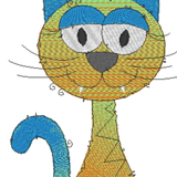 Stickdatei - Happy Stitching - Katze - Sewando