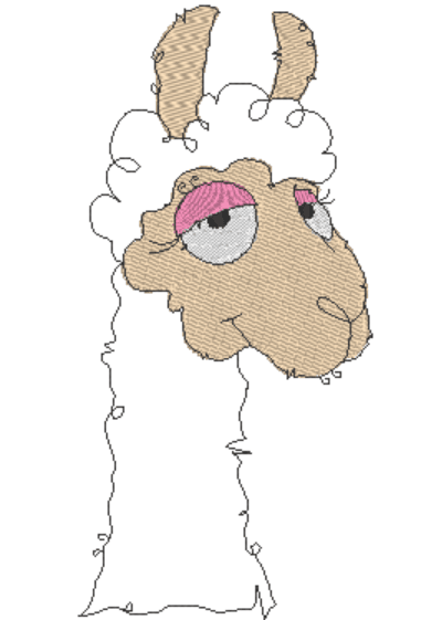 Stickdatei - Happy Stitching - Alpaka / Lama - Sewando