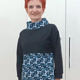 Katie – Sweatshirt mit Stehkragen, Schnittmuster in Gr. 34 - 52