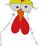 Stickdatei - Happy Stitching - Huhn - Sewando